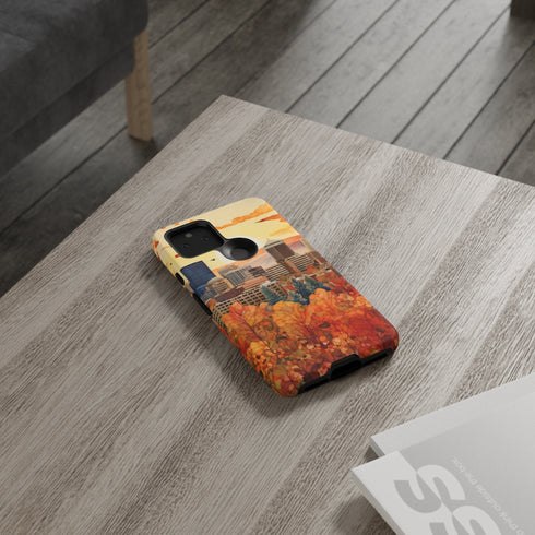 An Urban Autumn Overlook - Impact Resistant Phone Case